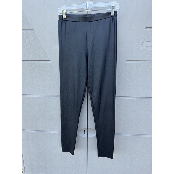 BP Nordstrom Womens Faux Leather Leggings In Black Size Small - Picture 2 of 10
